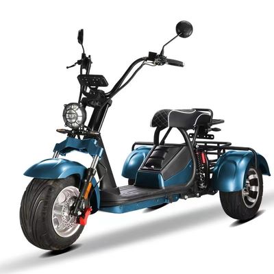 Unisex 2000w Citycoco Elektroroller mit 3 Rädern und 60-80 km Reichweite pro Ladung