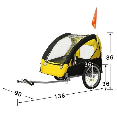 Große Hunde-Katte-Fahrrad-Kutschwagen-Stroller-Träger mit Klappdesign von Aotong Motor