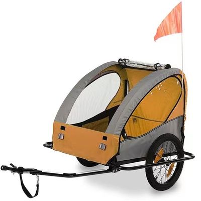 40 KGS Max Nutzlast Hund Buggy Jogger Fahrradanhänger Klappbarer und bequemer Stahlrahmen
